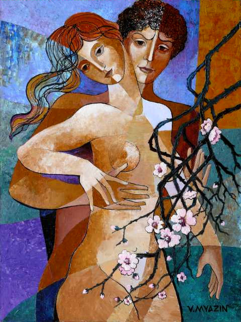 Satyr And Nymph III by Vasily Myazin